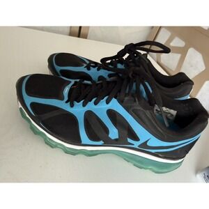 Women's Nike Air Max 2012 Current Blue Athletic Running Shoes 8 487679–004